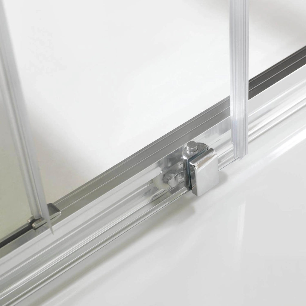 Box Doccia 3 Lati 70x75x70 cm 2 Ante Scorrevoli in Cristallo Trasparente 6mm H198 Fosterberg Odense Trio