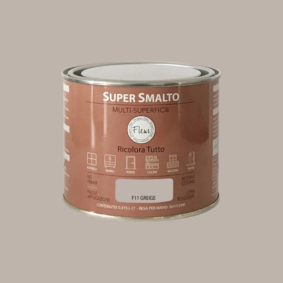 Fleur super smalto multi-superficie 375ml f11 greige