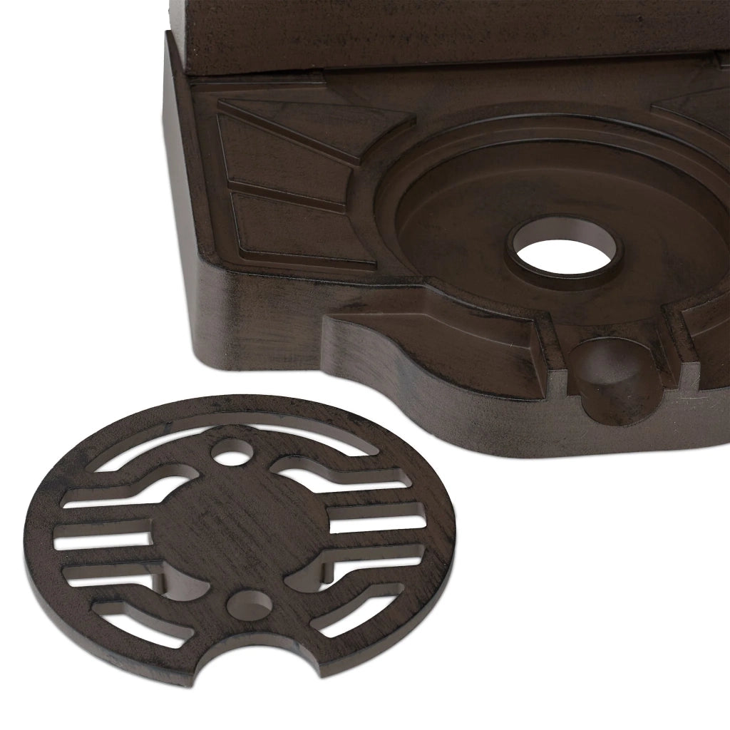 Fontana da esterno decorativa stile antico giardino 60 x 40 x 30 cm con pratico rubinetto in alluminio fuso 13_0015662