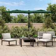 Ombrellone a Doppia Testa Verde 316x145 cm 362962