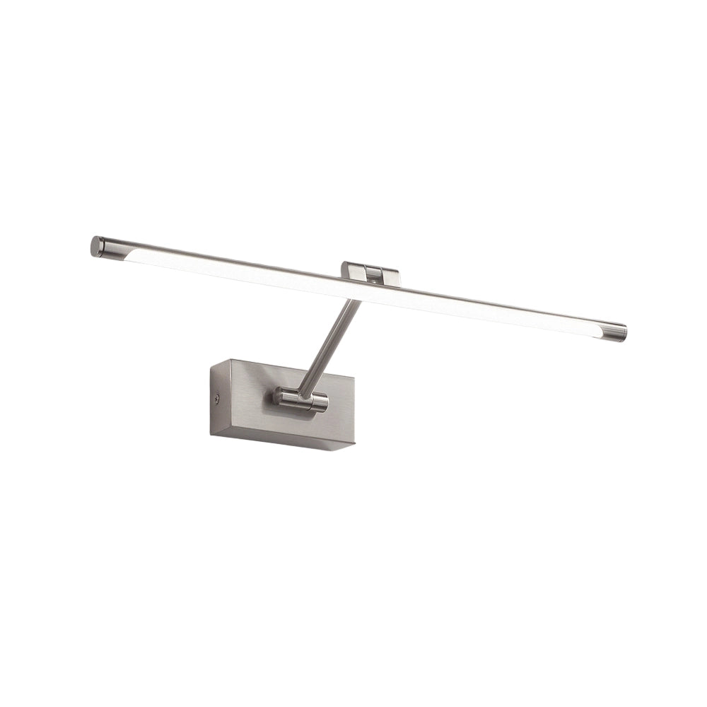 Lampada a Parete GAP 12W LED 591lm 4000K Struttura in Metallo Cromo e Diffusore Sintetico - Design Moderno per Interni - Gea Luce