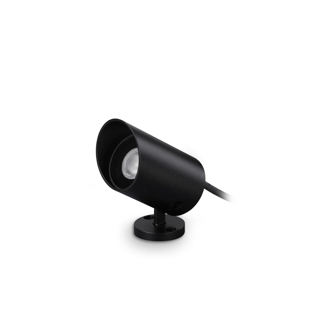 Proiettore Koala LED 7W Luce Calda 3000K Nero Metallo Ideal Lux