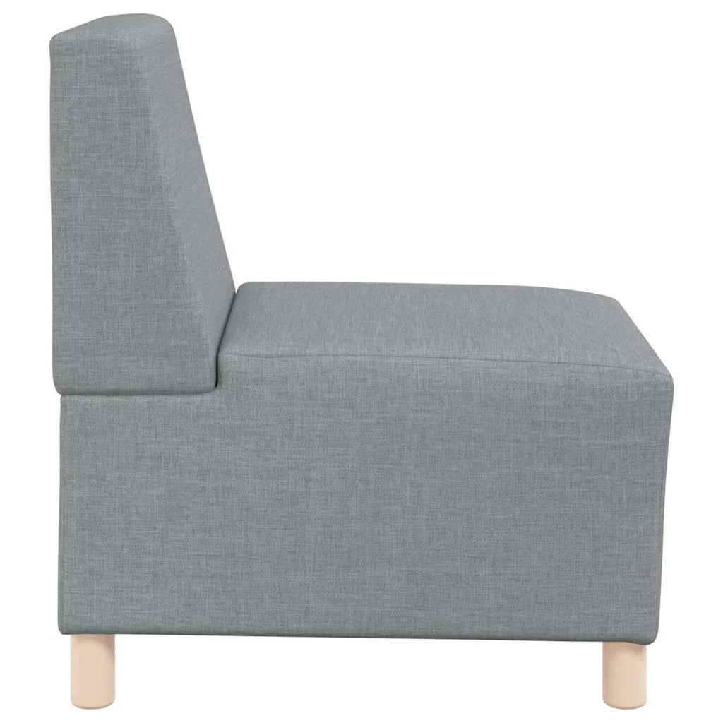 Unità di Divano Modulare Senza Braccioli 2 pcs Grigio chiaro