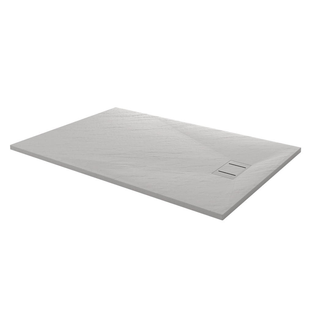 Piatto Doccia 90x140x2 6 CM Rettangolare Bianco Effetto Pietra mod. Blend