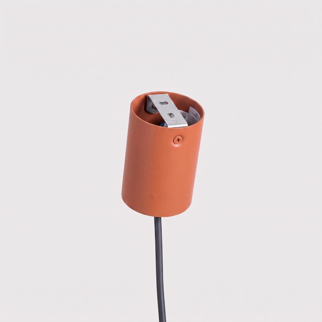 Lampadario RAYO 4 ocra rossa