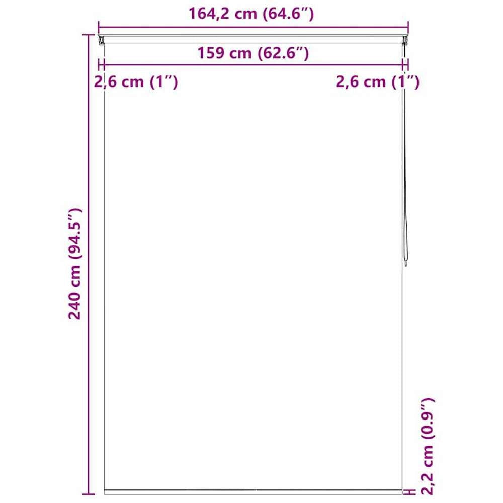 Shower Roller Blind 160x240 Cm Square Pattern