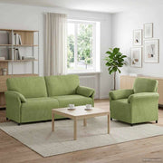 Set di divani 2 pz Verde chiaro Velluto 3424916