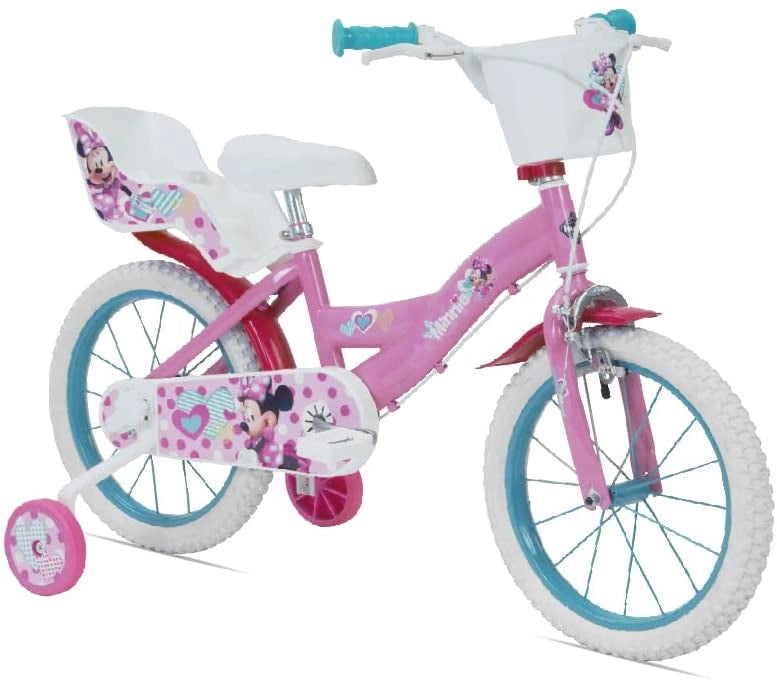 Bicicletta Minnie 3 Anni 4 Anni 3-6 Anni Bici Minnie 12 Pollici 14 Pollici 16 Pollici Alta Qualità Prodotto Originale (1