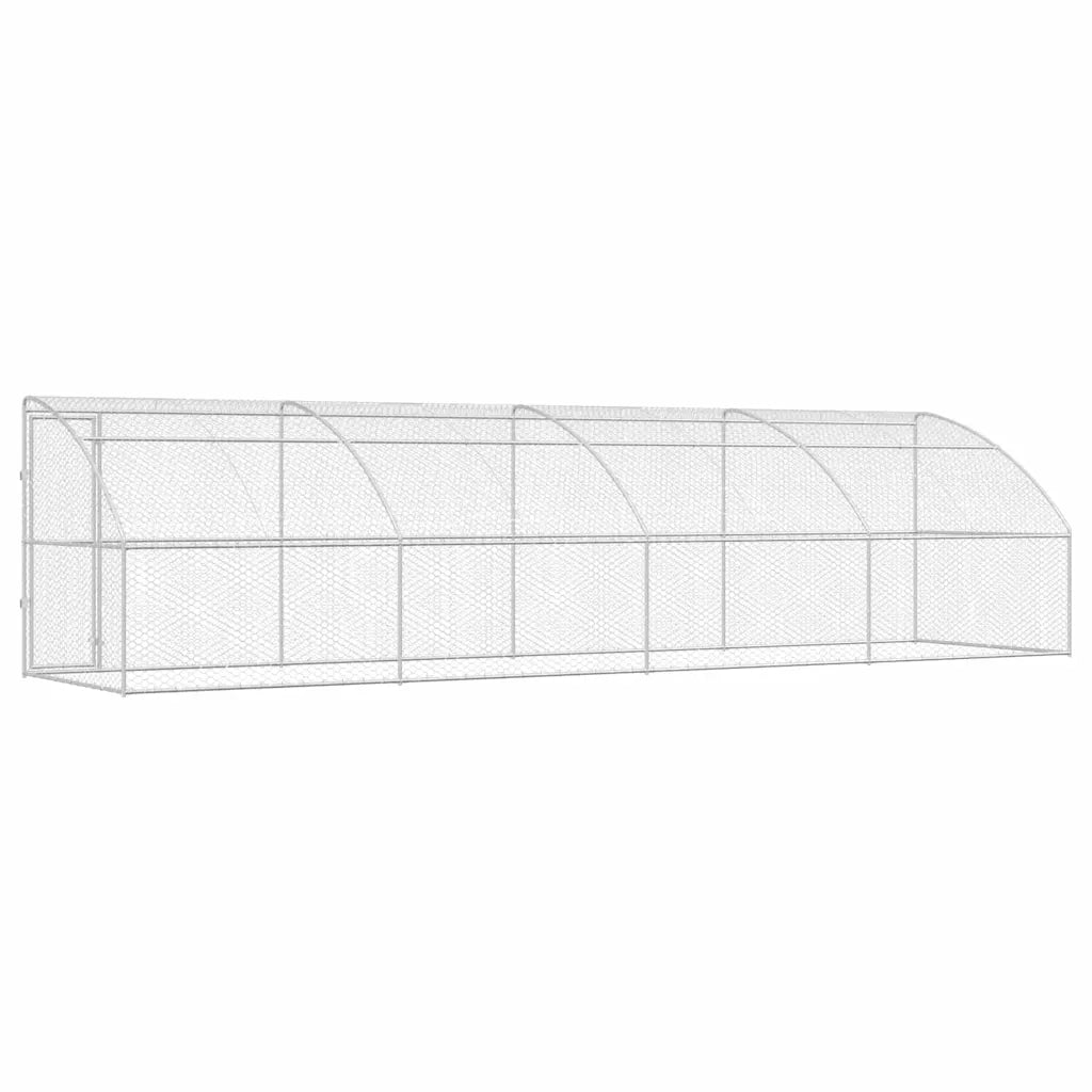 Cuccia per cani 4 pcs Argento 8 x 2 x 2 m Acciaio zincato 3368338