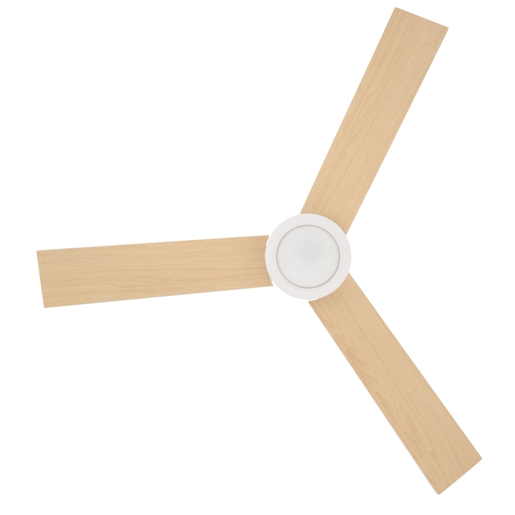Ventilatore da Soffitto con Luce LED ¨C zephmum ¨C Bianco ?112x25 cm