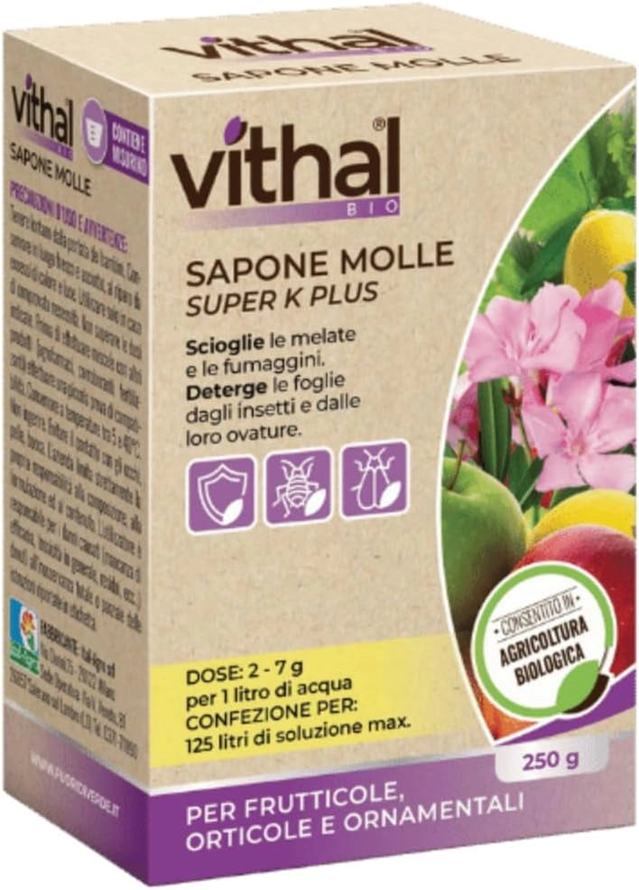 SAPONE MOLLE SUPER K PLUS VITHAL BIO- - gr.250 - 3 pezzi VITHAL