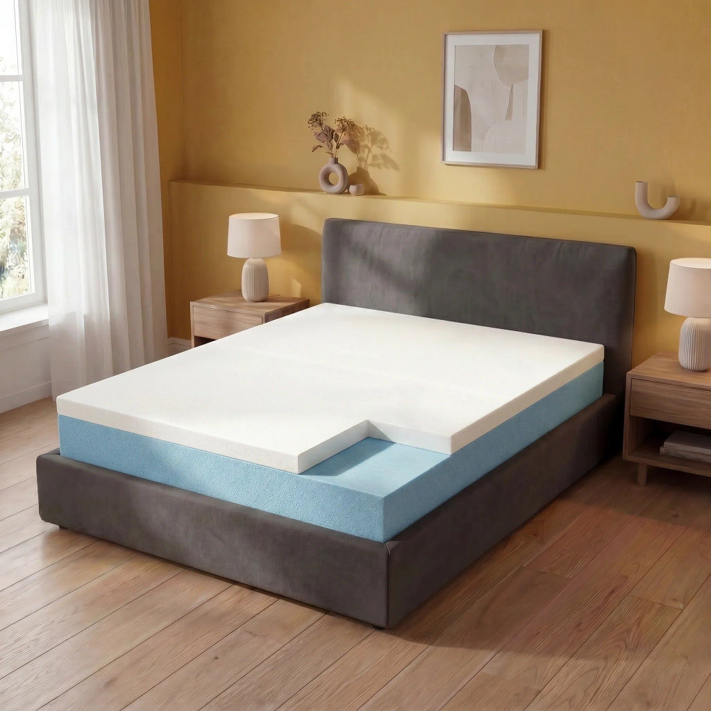 Materasso 140x190, Alto 30 cm - alla Francese, Memory, Sfoderabile, in Bayscent | Cabrio