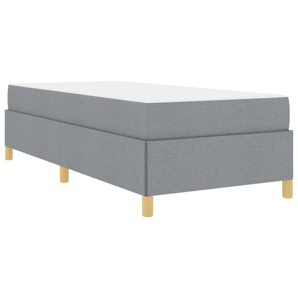Struttura del letto Grigio chiaro 100 x 200 cm Tessuto