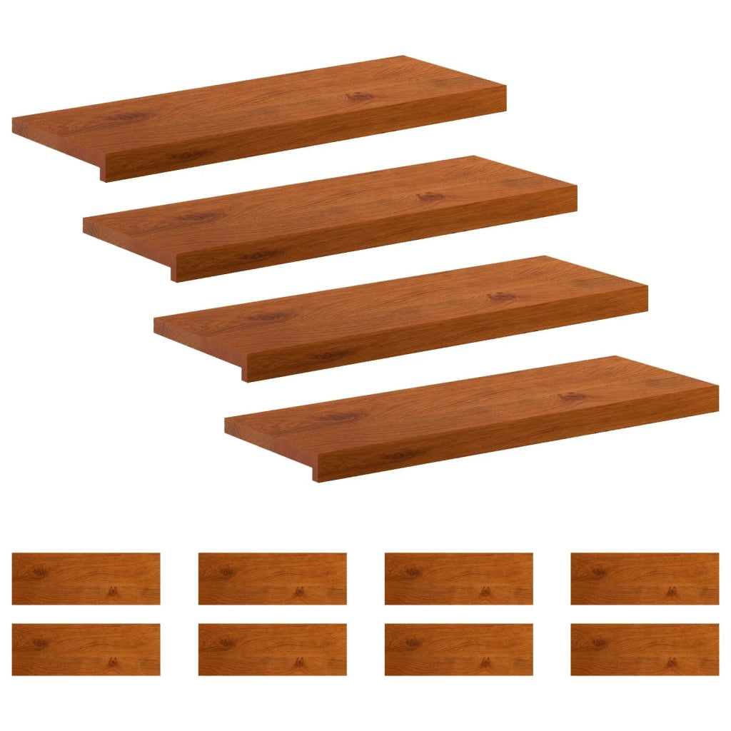 Gradini per Scale 12 pz 70 x 30 x 2 cm Marrone 3449423