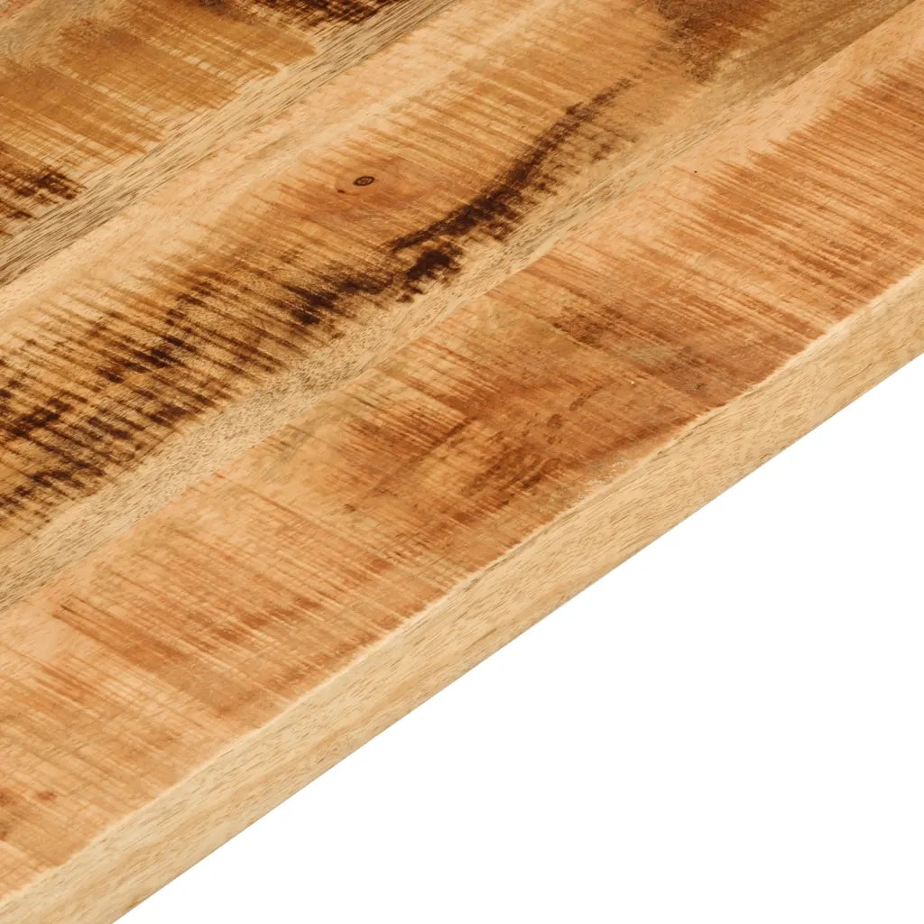 Dessus de table rectangulaire bois massif de manguier brut