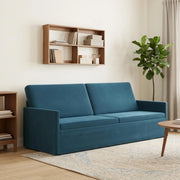 Divano a 3 posti Blu 220 x 81 x 82 cm Velluto (V) 42041162