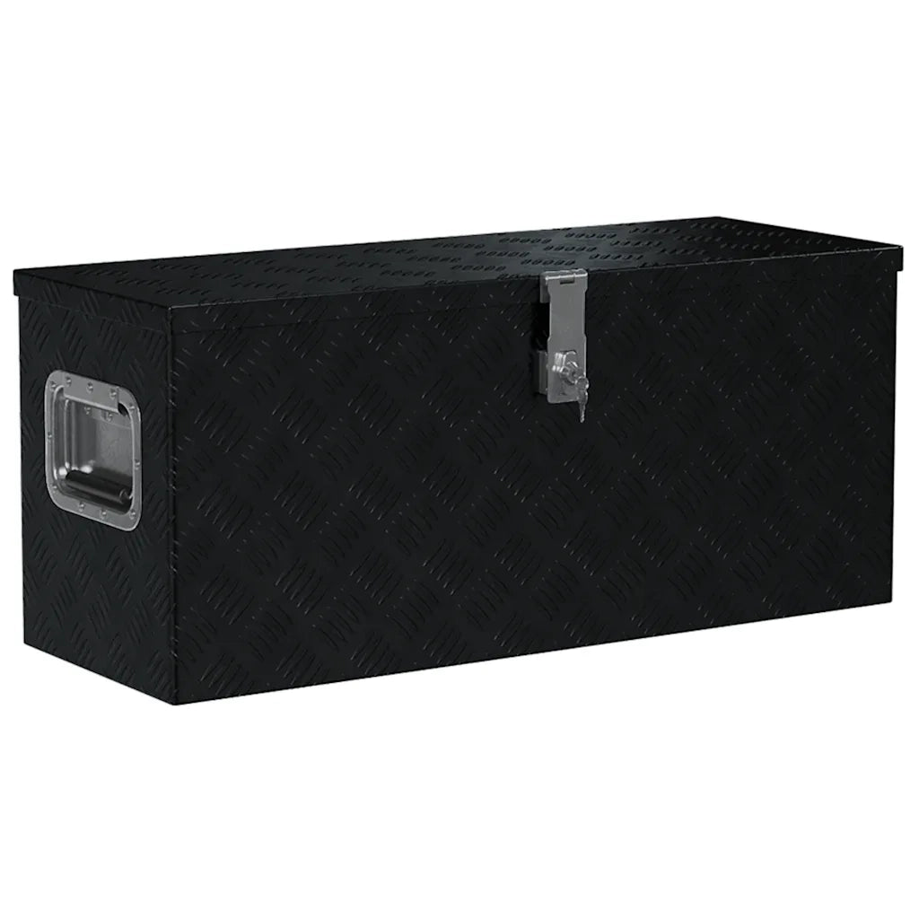 Cassetta in Alluminio 80x30x35 cm Nera 146442