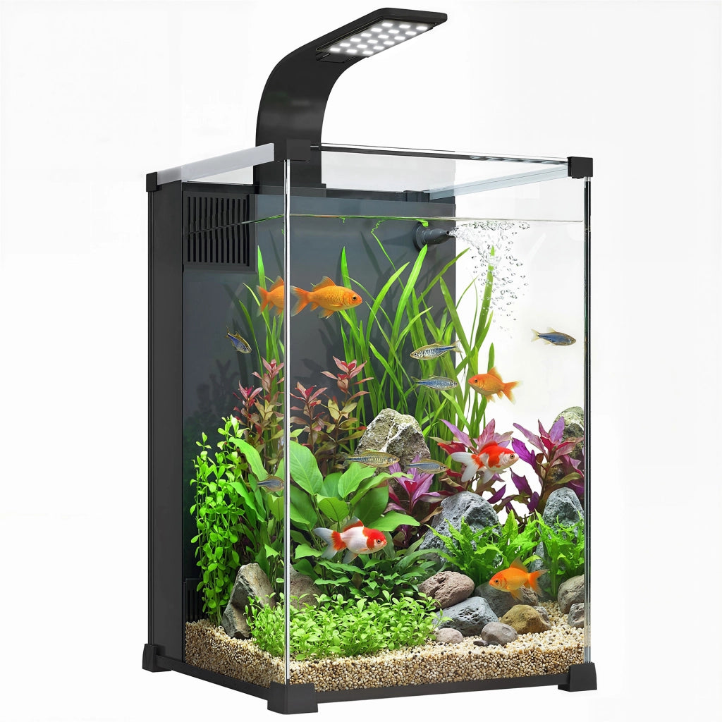Acquario con Filtro Integrato ¨C Xylo ¨C 36L, 30x30x45,5 cm, Nero