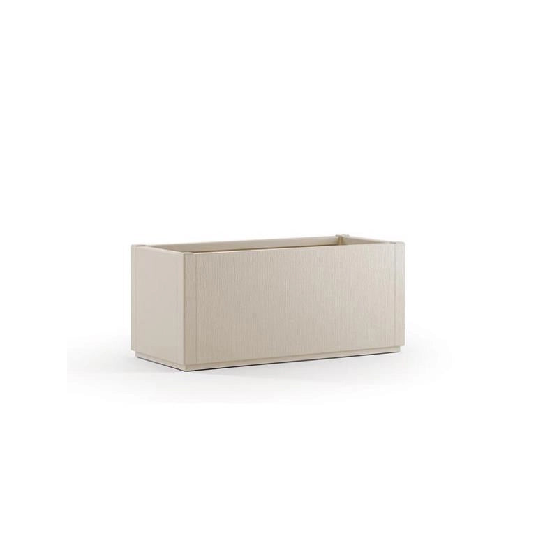 Vaso Fioriera Rettangolare da Esterno Ethica Gesso 80 Litri 80 x 36 x 35 cm