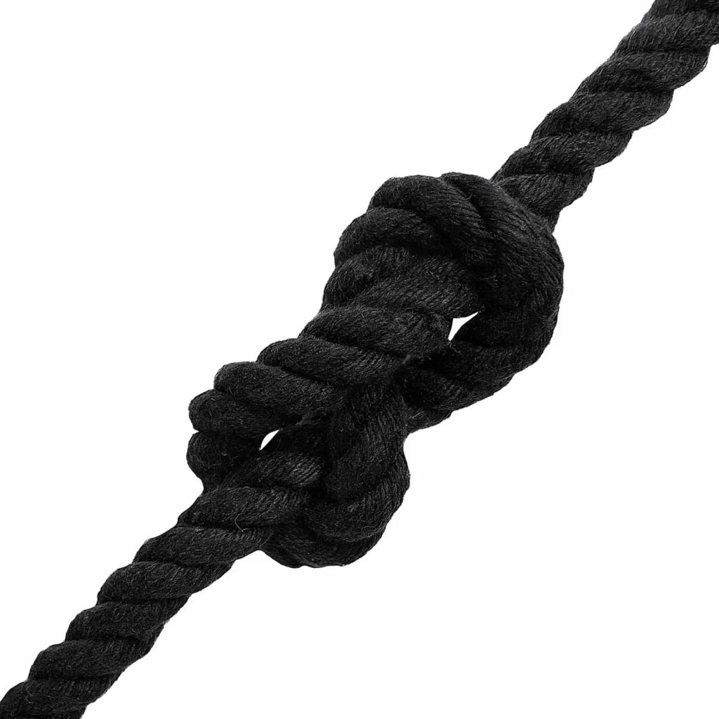 Corda di Cotone 12 mm 50 m Nero 100% Cotone 42011814