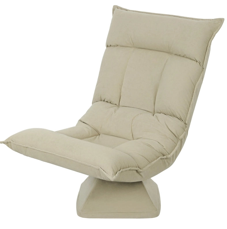 Poltrona da pavimento girevole 360° beige