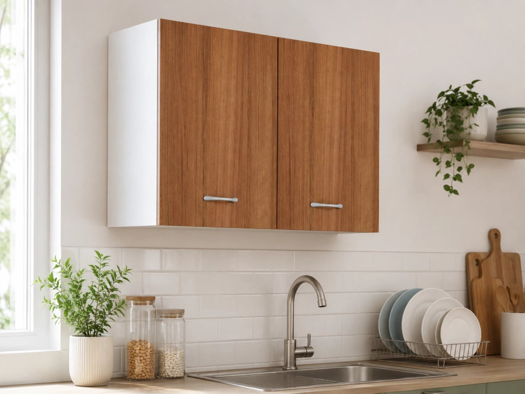 Pensile Cucina Pratika DH Mobile Sospeso Teak 80x33x60 cm