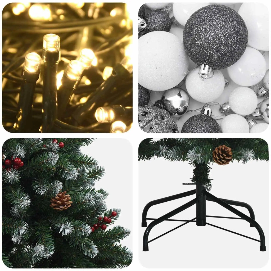 Albero di Natale Artificiale con Palline 270 cm 600 LED 3467415