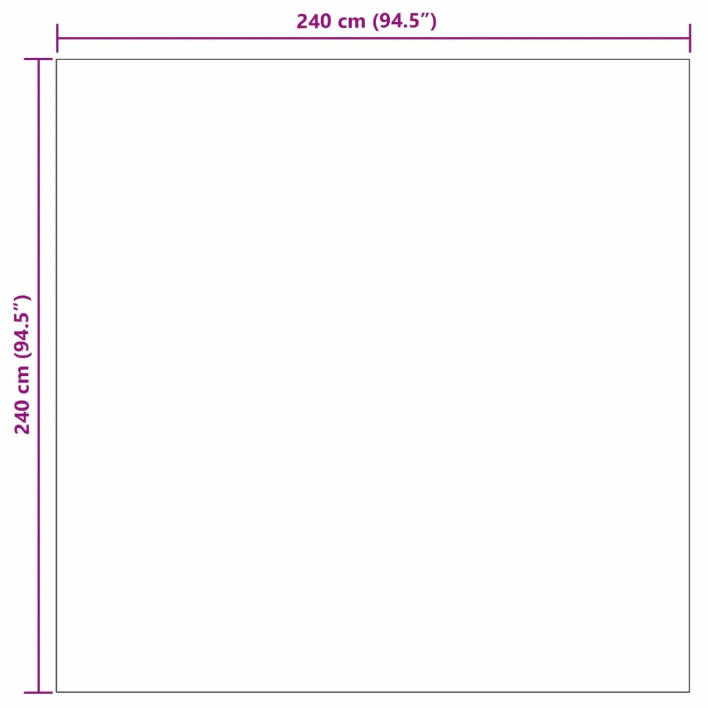 Tappeti per area Quadrato SIROLO Sabbia 240 x 240 cm Poliestere 42022761