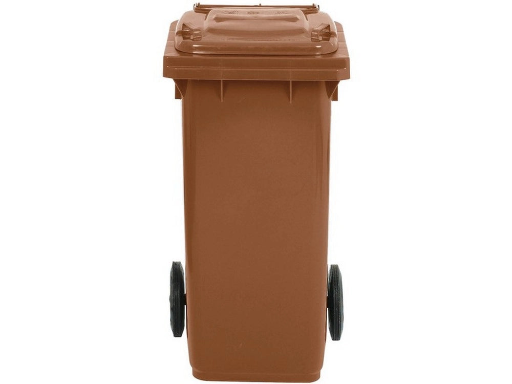 1pz bidone per differenziata lt. 120 - cm. 48x48,5x93 h col. marrone cod:ferx.vit52535
