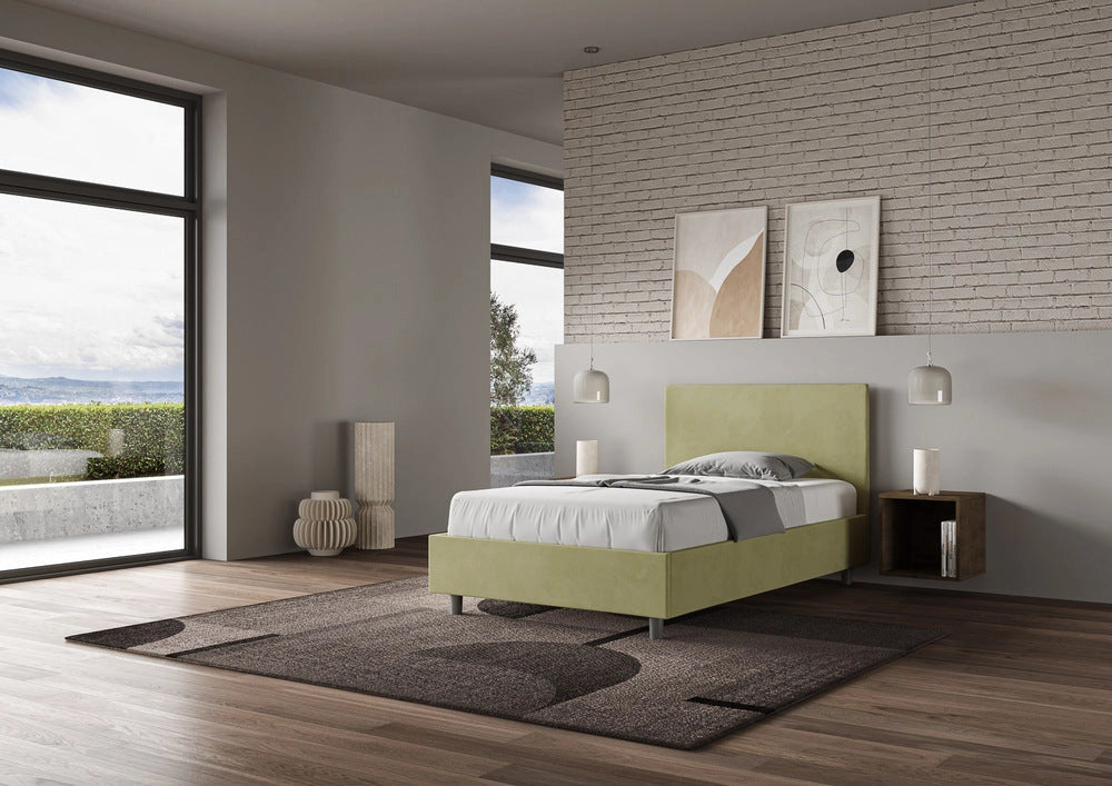 Letto Singolo 100x200 cm Senza Rete Adele Tè Verde