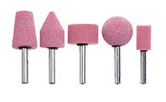 SERIE MOLE ABRASIVE 'PG' 5 pezzi - gambo Ø 3 mm - PG PROFESSIONAL