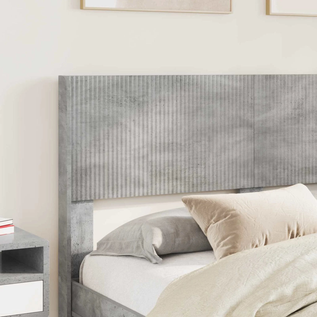 Struttura del letto con stoccaggio e testata Grigio Cemento 3414470