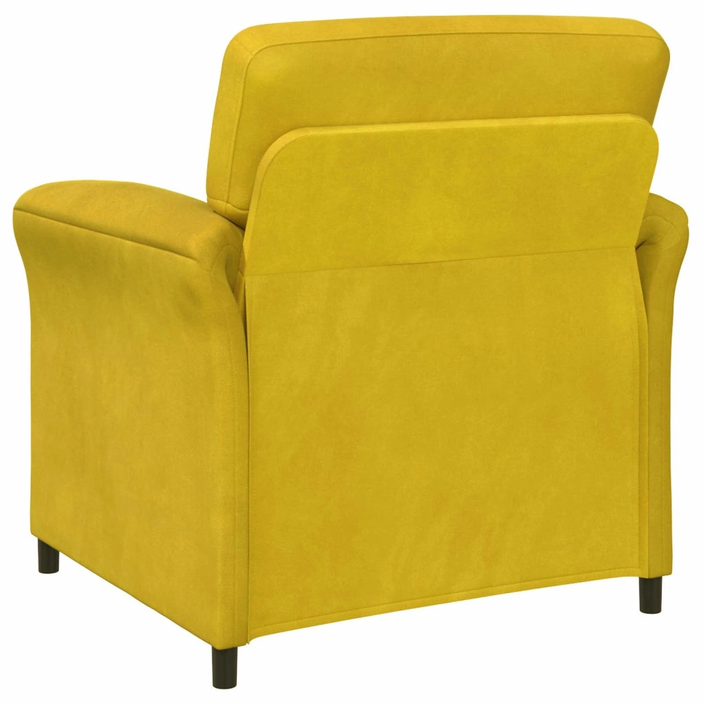 Set di divani 2 pz Giallo Velluto 3424892