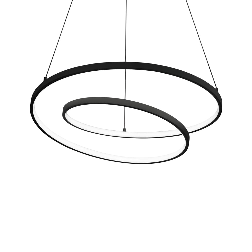 Lampada da Terra Collezione OZ LED 52W Luce Calda 3000K Nero Ideal Lux