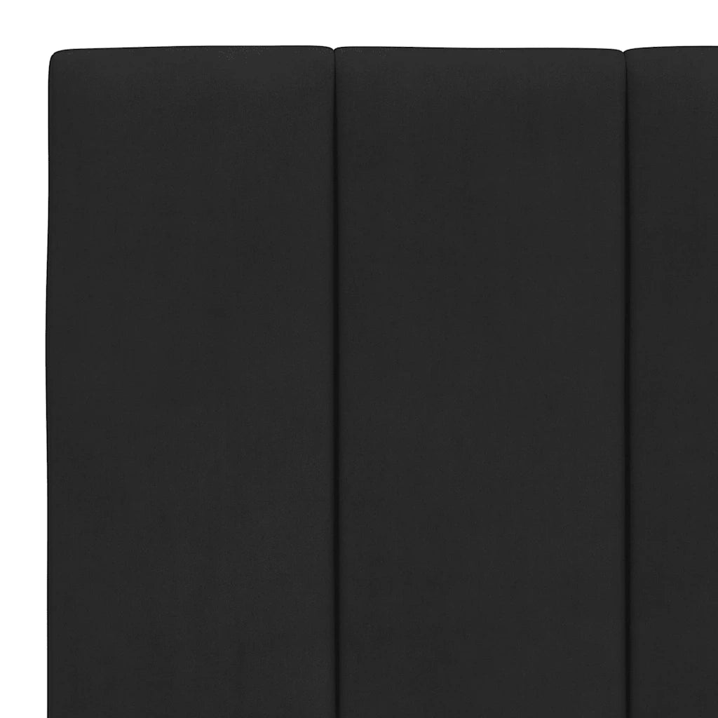 Coussin de tête de lit Hanko noir 180 cm velours