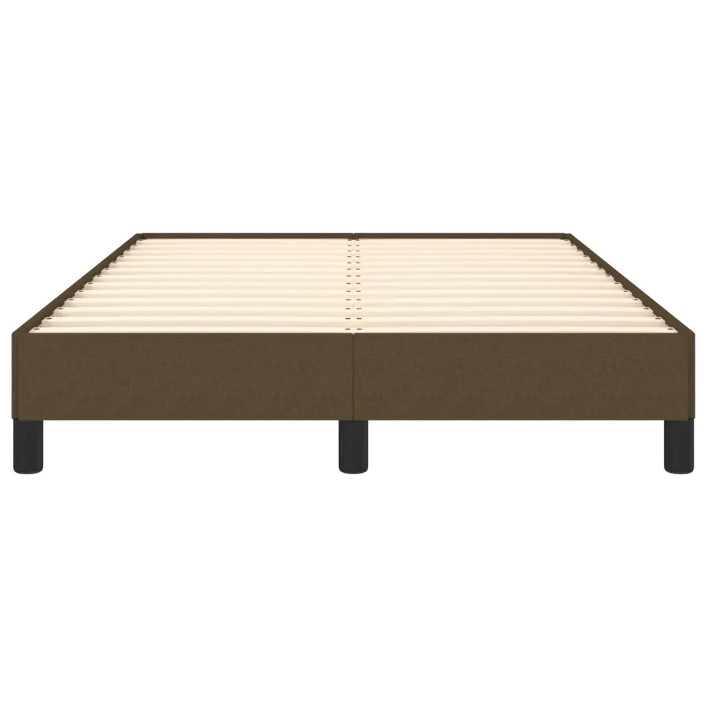Letto matrimoniale | Letto per adulti | Giroletto senza Materasso Marrone Scuro 120x200 cm Tessuto