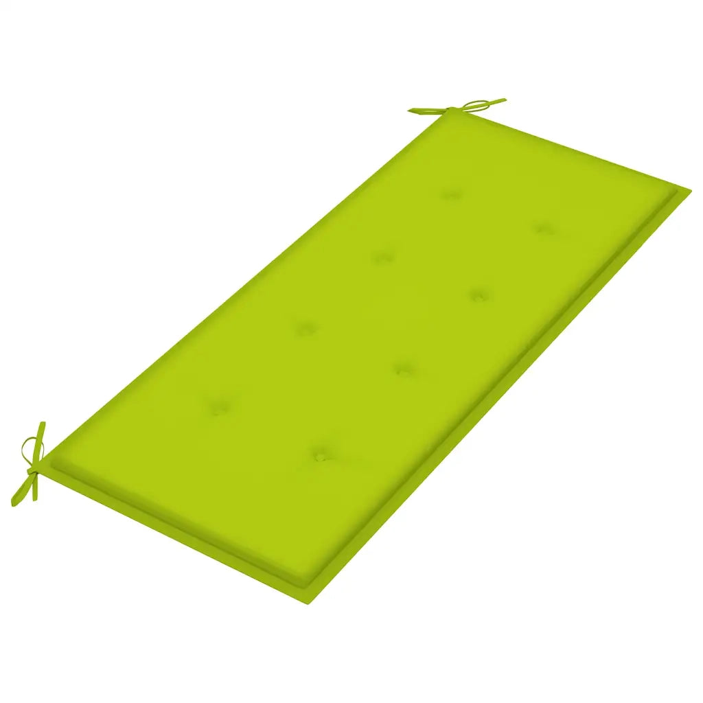 Panchina da Giardino 2 Posti e Cuscino 120cm Massello Eucalipto 3060980