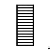 Termoarredo Zehnder Quaro nero opaco 140x60 cm