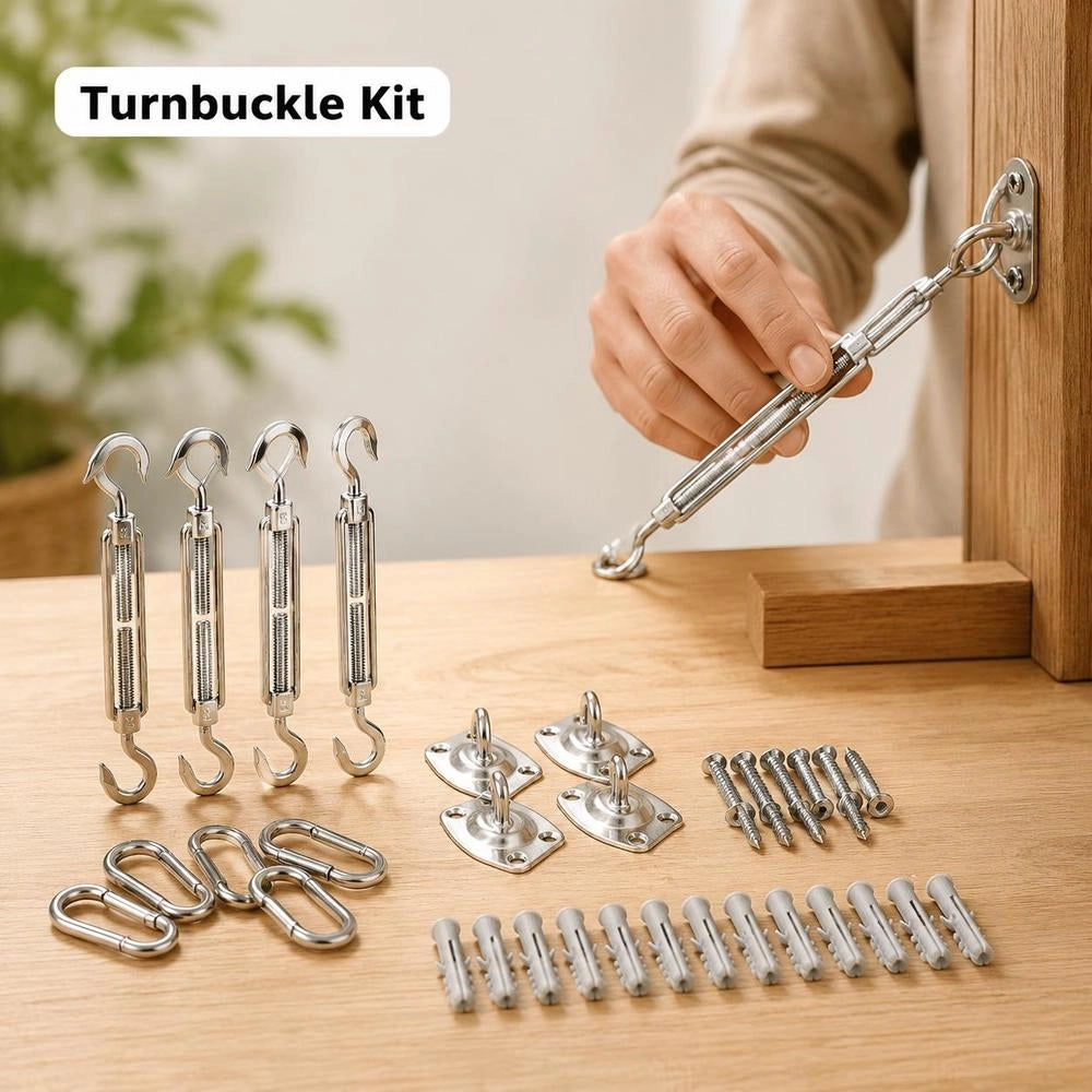 12-piece Sunshade Accessory Set, Stainless Steel