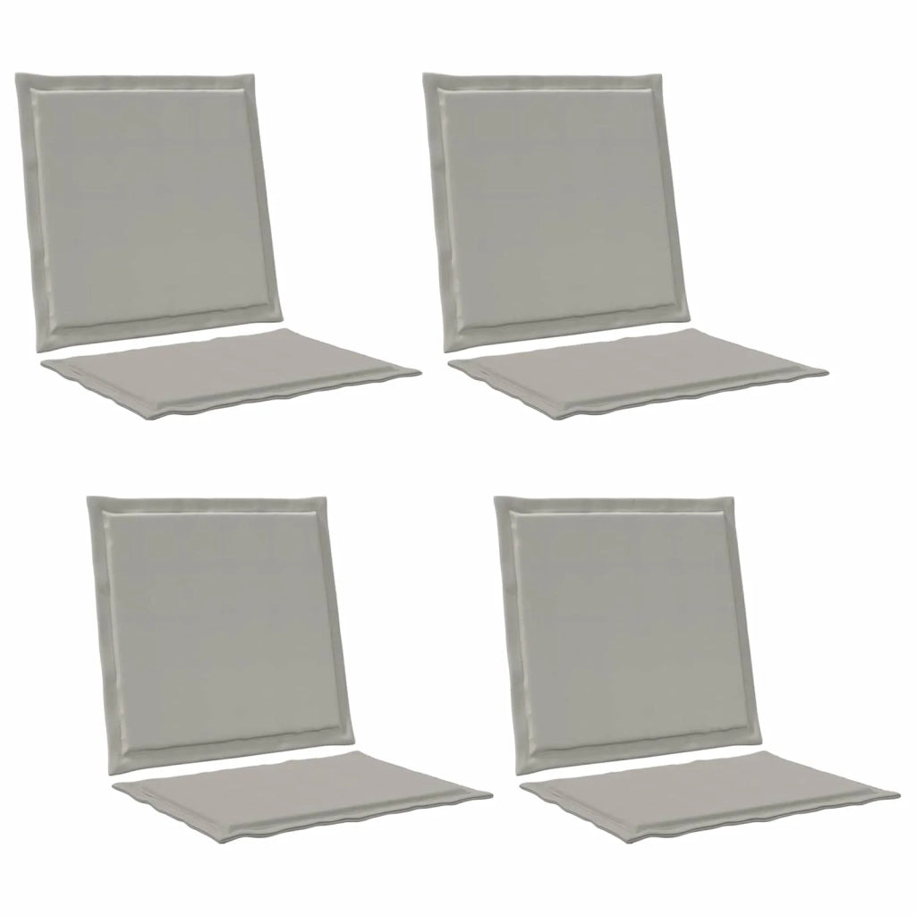 Cuscini per Seduta e Schienale 4 pz | Cuscini per sedie Grigio Chiaro