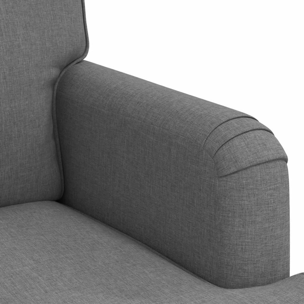 Divano Grigio scuro 201 x 80 x 85 cm Tessuto 42024498