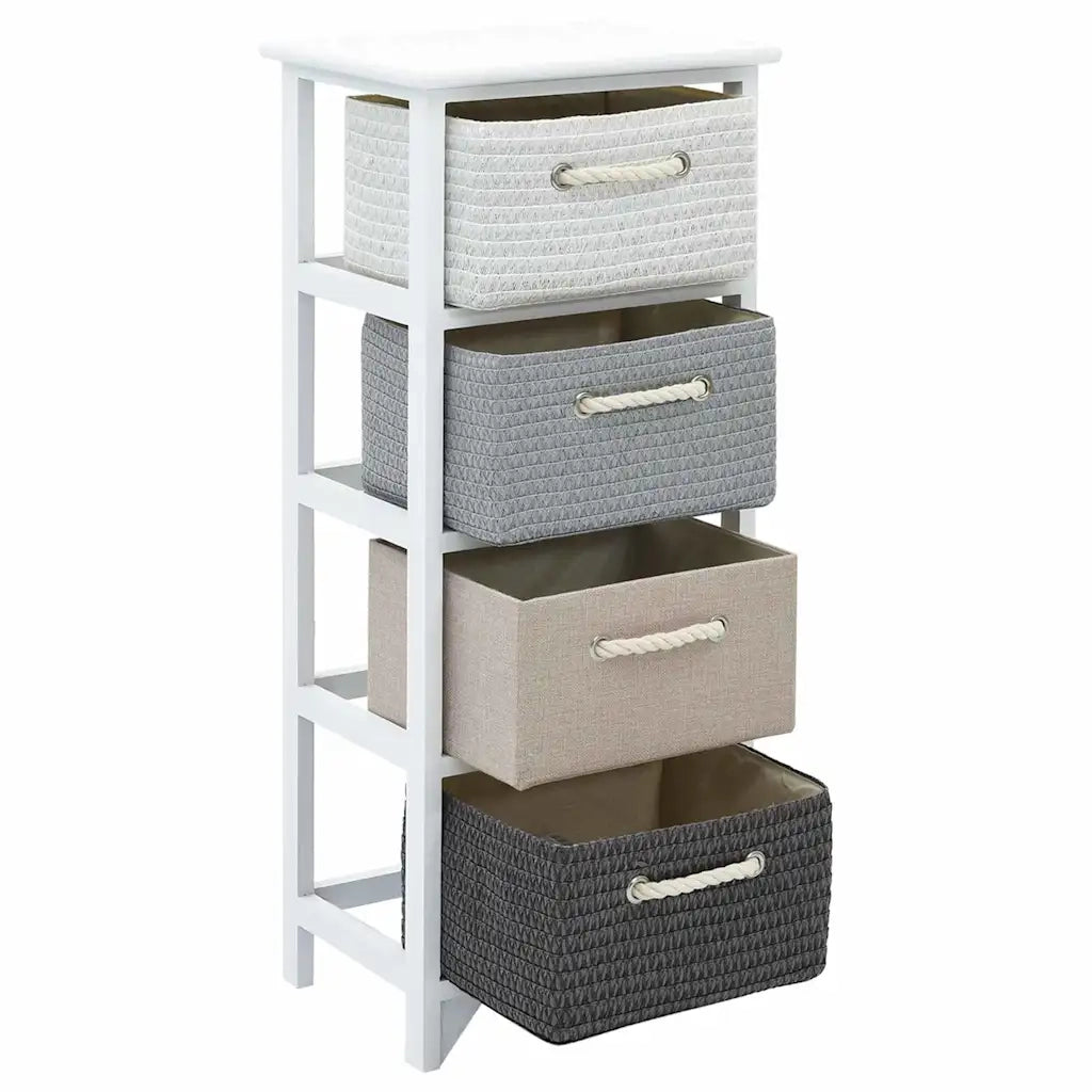 Armoire de rangement 4 tiroirs Bois