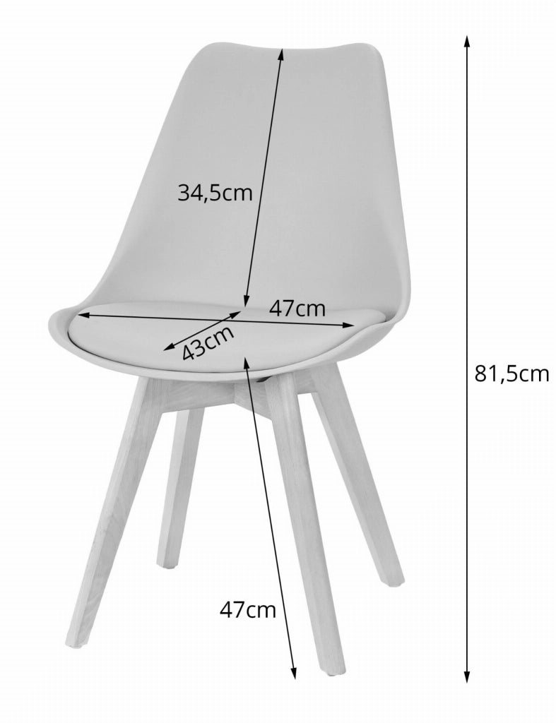 Sedia VALORA RIXK - Sedia ergonomica da pranzo nera x2