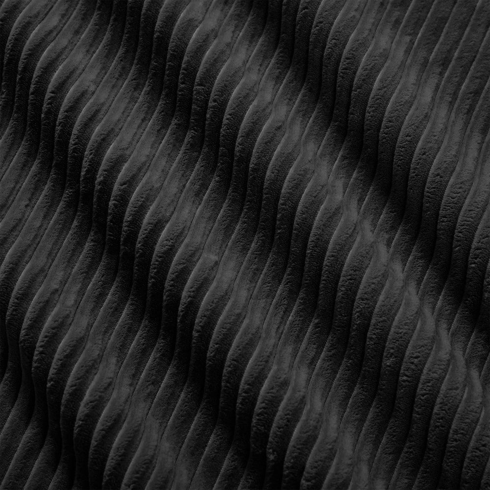 Pouf Cordelia ¨C Minimal ¨C velluto a coste nero
