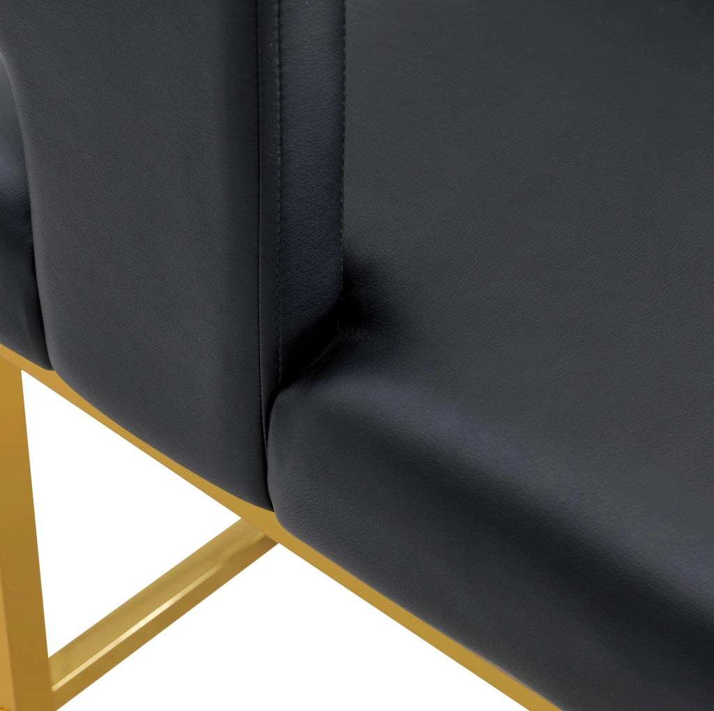 SGABELLI da bar design nordico 91,4 cm nero e oro
