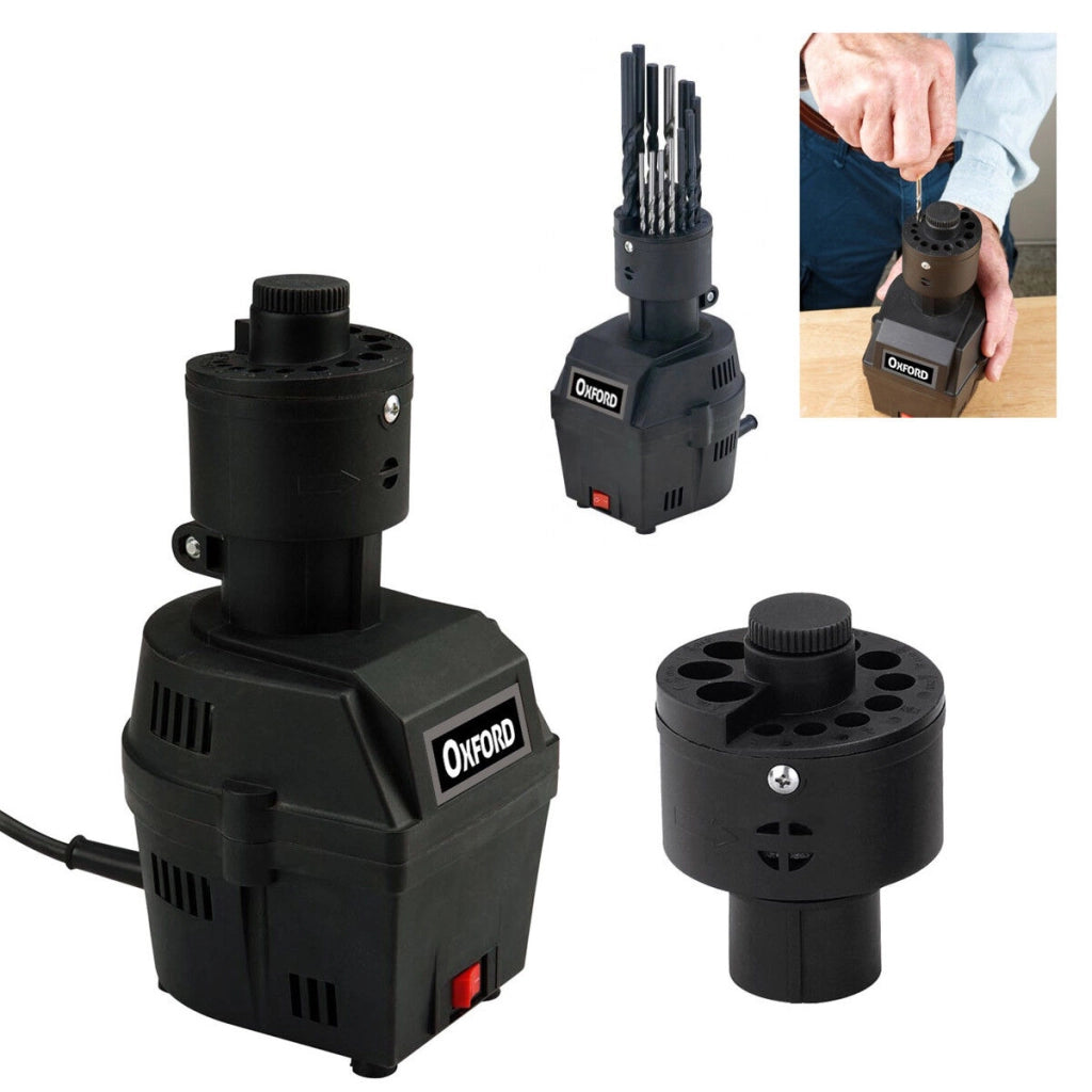 AFFILAPUNTE PER TRAPANO AFFILATORE ELETTRICO AFFILA PUNTE MOLA 70 W DOPPIA TESTA