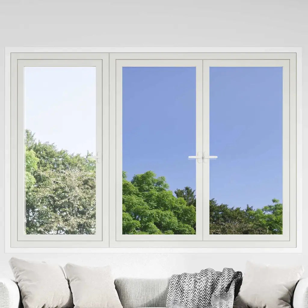 Pellicola per Finestra Solare Riflettente Statica Argento PVC 3394727