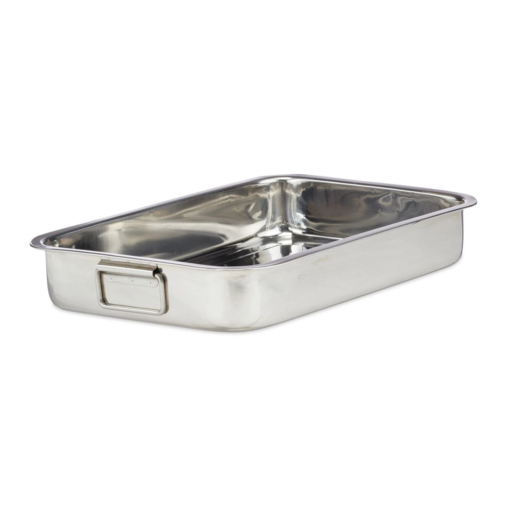 Teglia da forno multifunzionale con griglia 6,5 x 38 x 27 cm per verdure e carne in acciaio inossidabile grigio 13_0006867