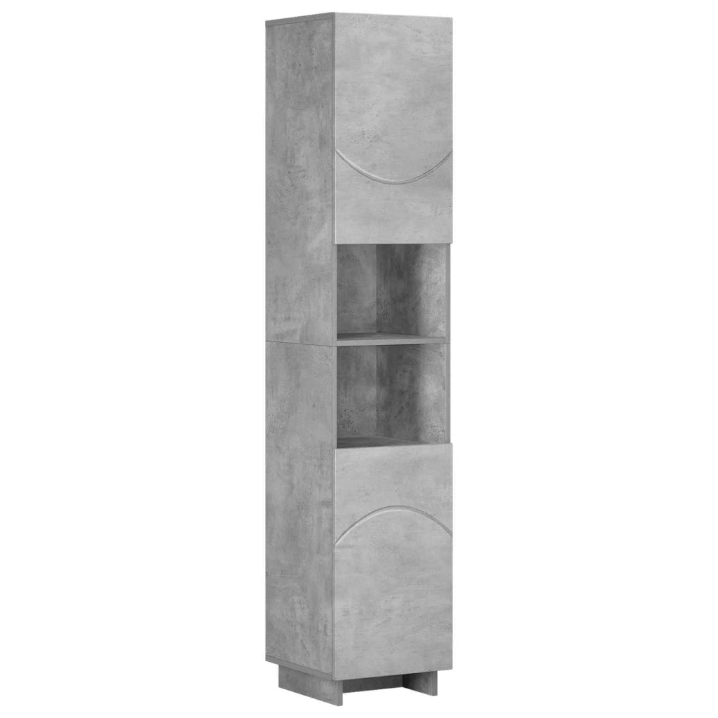 Set mobili da bagno 2 pz Grigio Cemento Legno ingegnerizzato 3433094