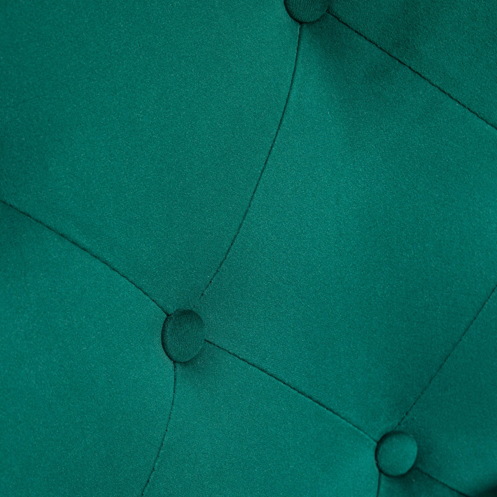 Poltrona a Dondolo in Velluto con Cuscino ¨C Minimal ¨C Verde
